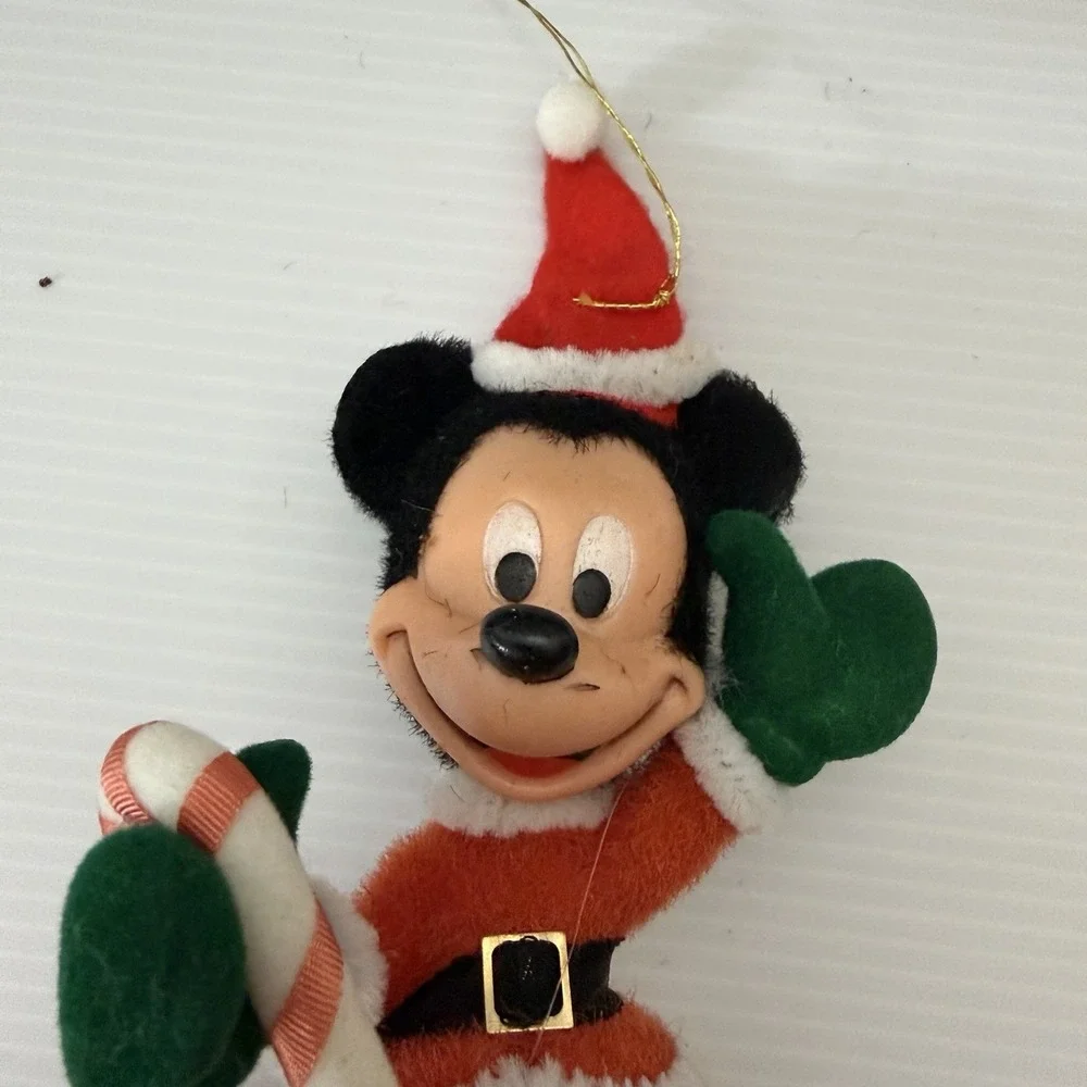 Vintage Flocked Mickey Mouse